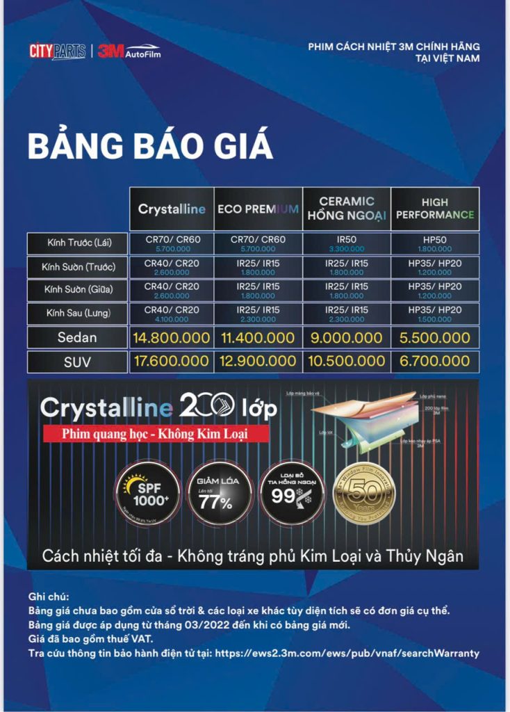 Phim Cách Nhiệt Cho Vinfast Green Limo