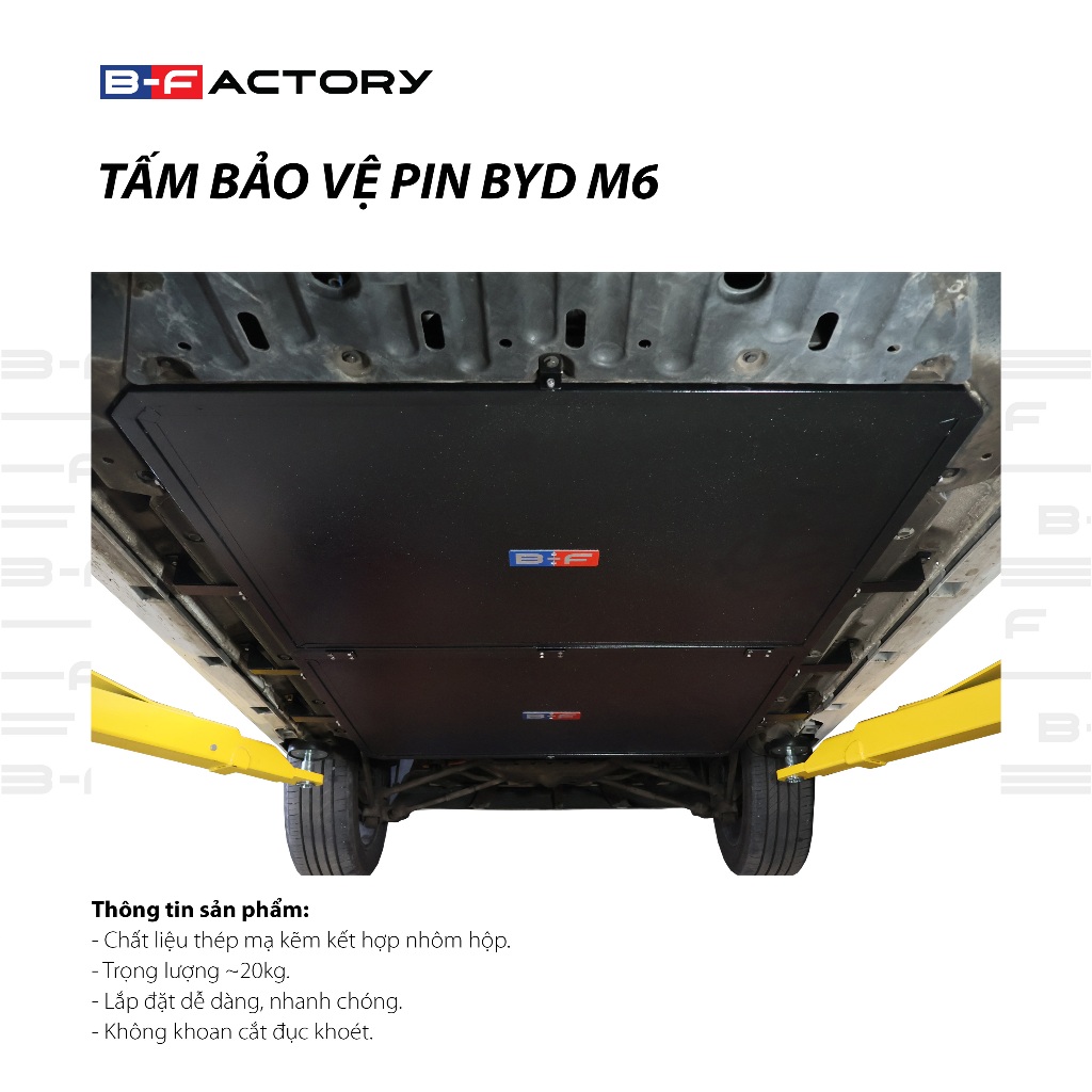 Ốp Bảo Vệ Pin B-Factory Cho BYD M6 Ốp Bảo Vệ Pin B-Factory Cho BYD M6