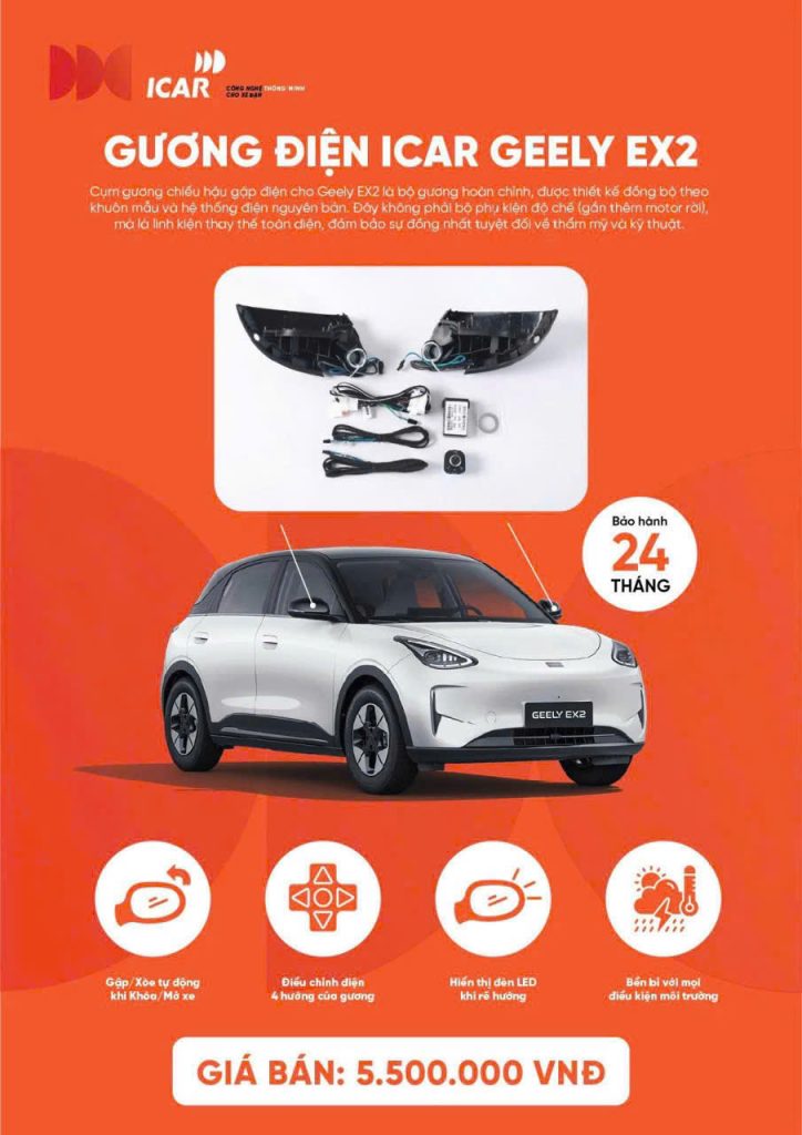 Gương Điện Icar Geely EX2