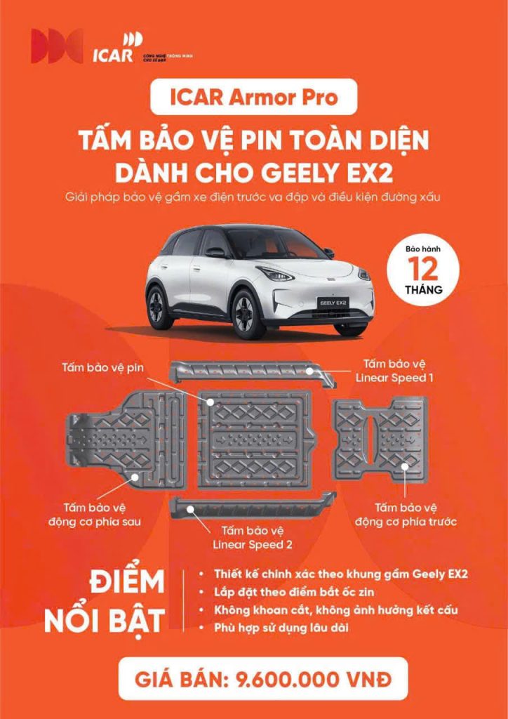 Tấm Bảo Vệ Pin ICAR Armor Pro Cho Geely EX2